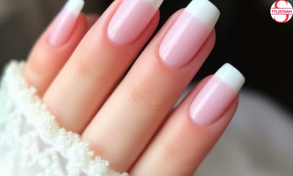 classy-deep-french-tip-wedding-nails