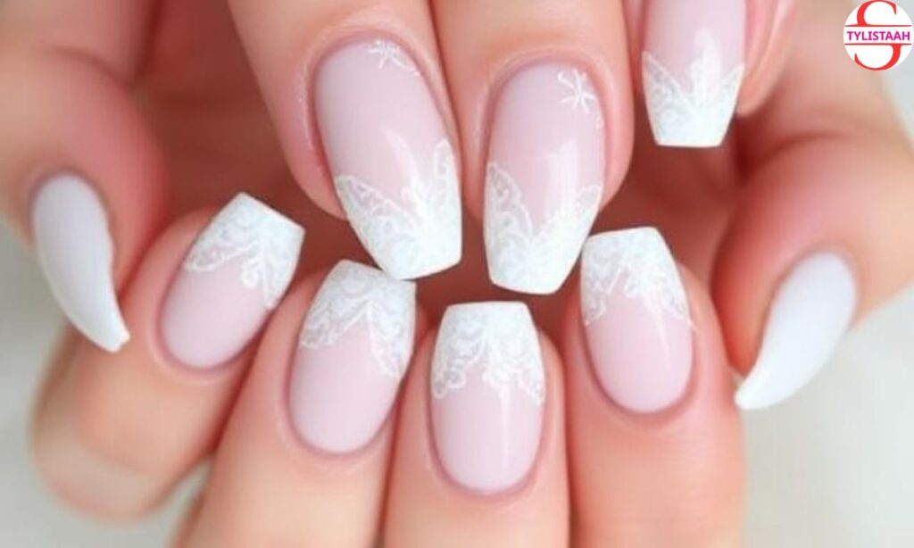 lacy-milky-white-bridal-nails