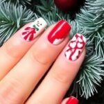 30 Red & White Christmas Nails to Love