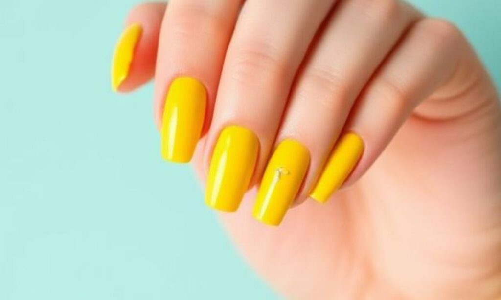 Bright Yellow Summer Holiday Nails
