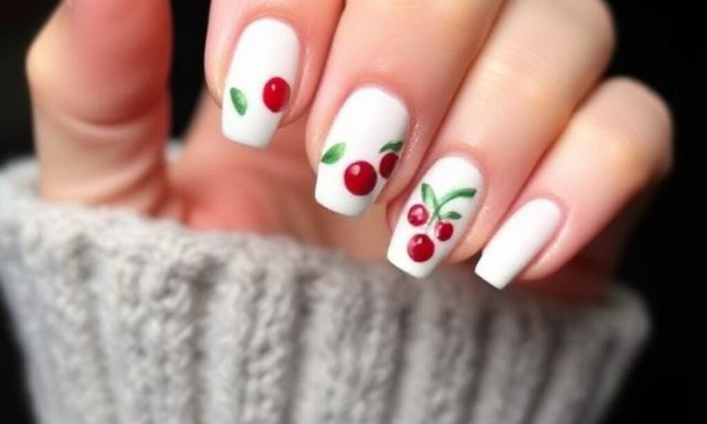 Chic Cherry Nail Design