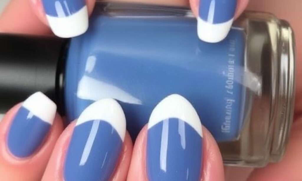 Chic Glossy French Tip Nails