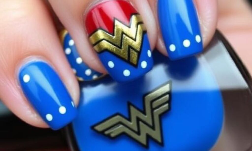 Chic Wonder Woman Nails