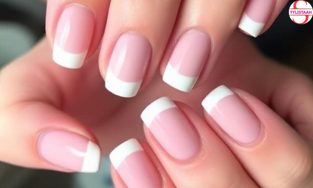 Cute Colored French Tip Nails
