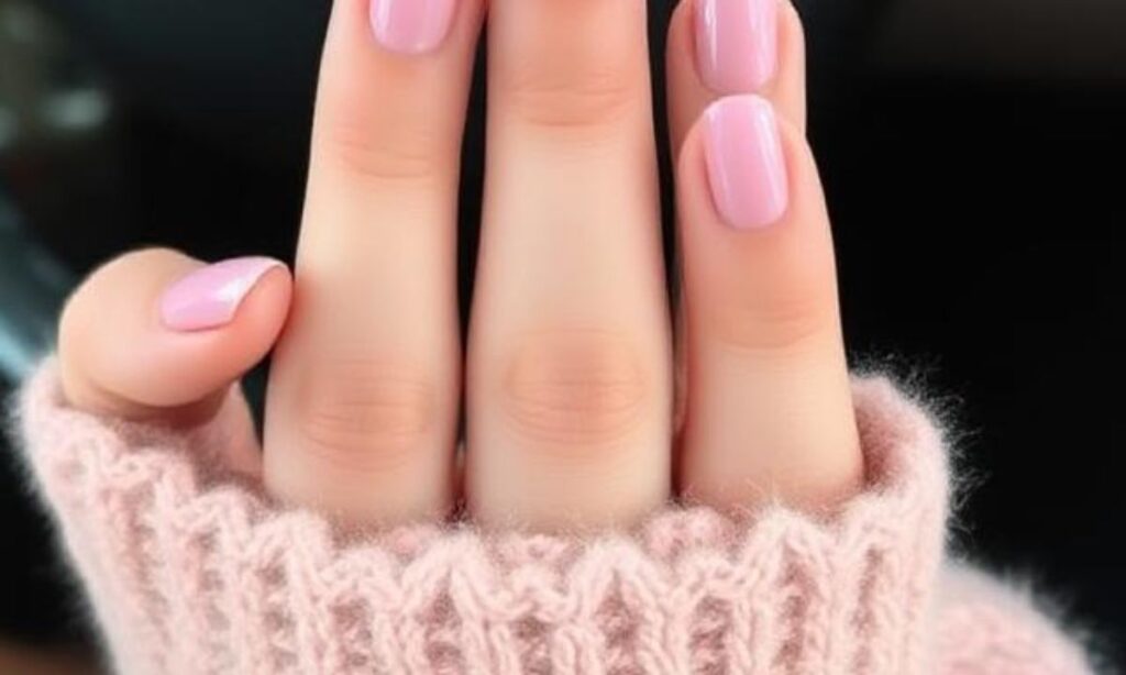 Cute Short Mauve Manicure