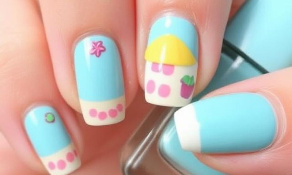 Cute Summer Vacation Beach Nails