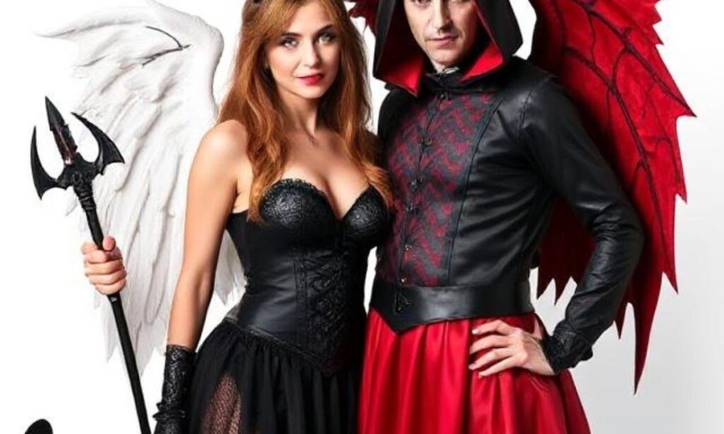 Devil And Angel Duo Halloween Costumes