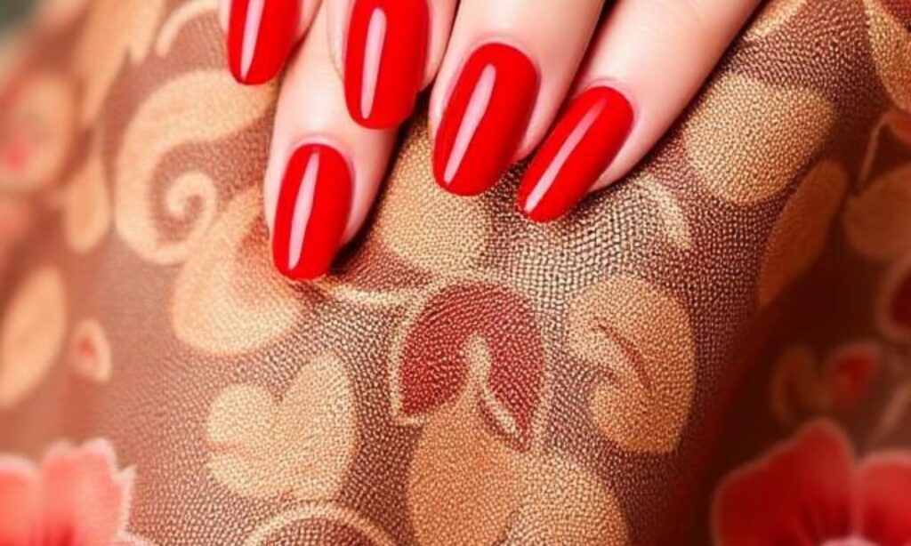 Elegant Scarlet Manicure
