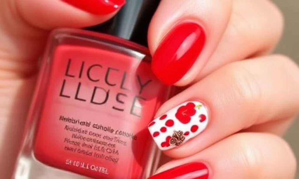 _Jelly Red Summer Nail Design