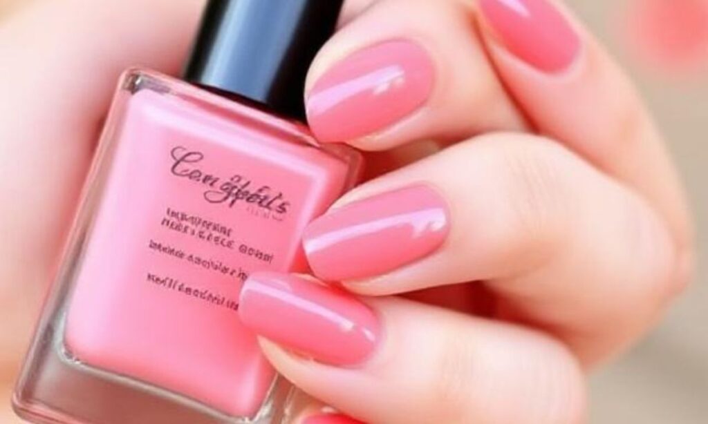 _Pink Grapefruit Summer Nails