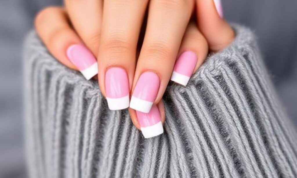 Pink On Pink French Manicure
