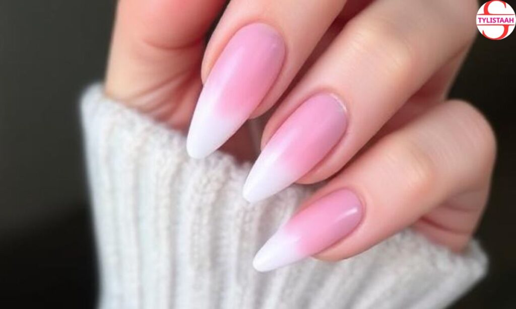 Rose Petal Ombré Nails