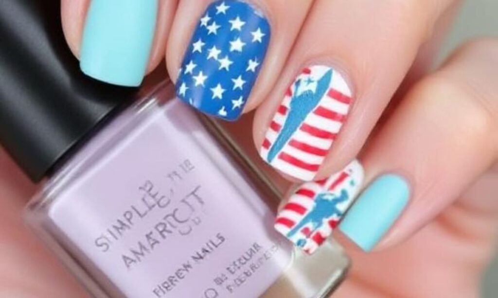 Simple American Liberty Nails