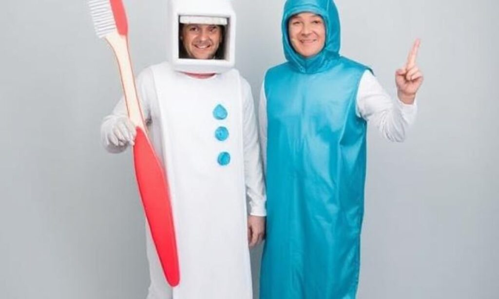Toothbrush And Toothpaste Costume For Two
