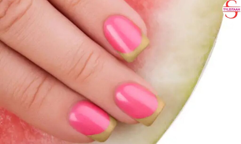 Watermelon French Nail Art