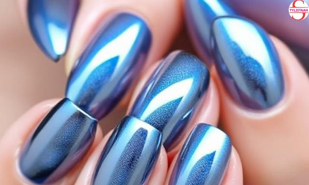 blue-grey-chrome-nail-design