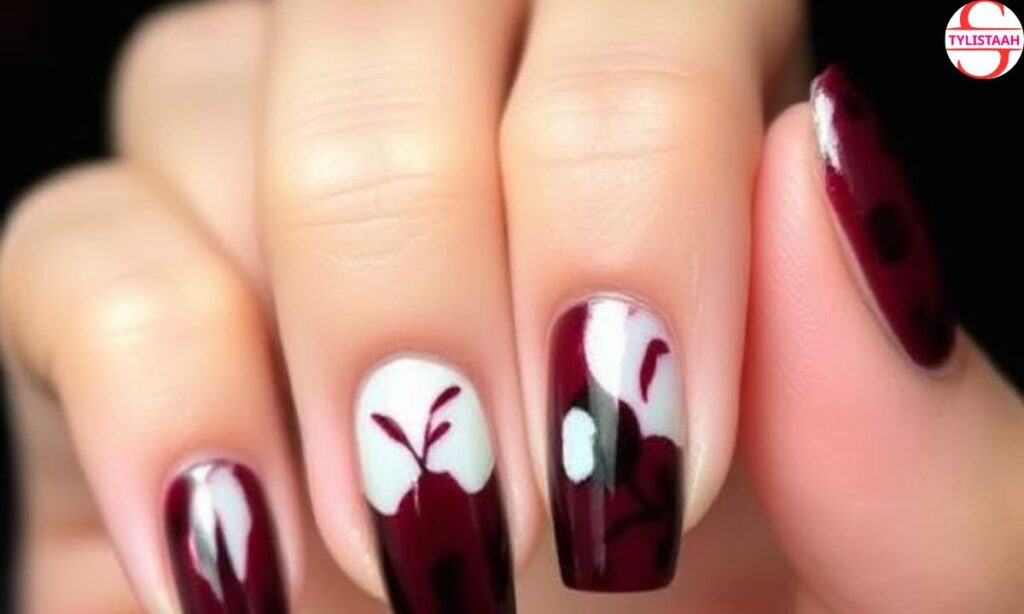 bordeaux-wine-nail-design