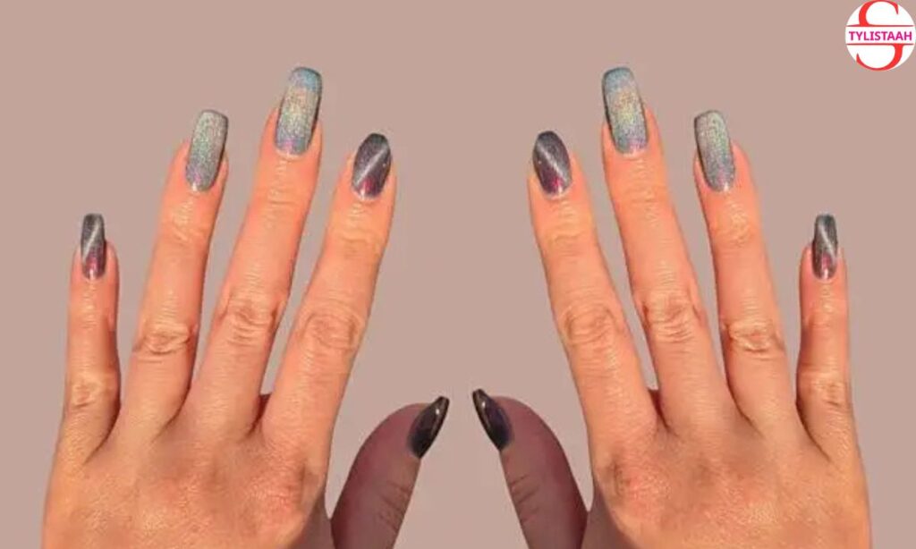 chrome-ombre-square-nails