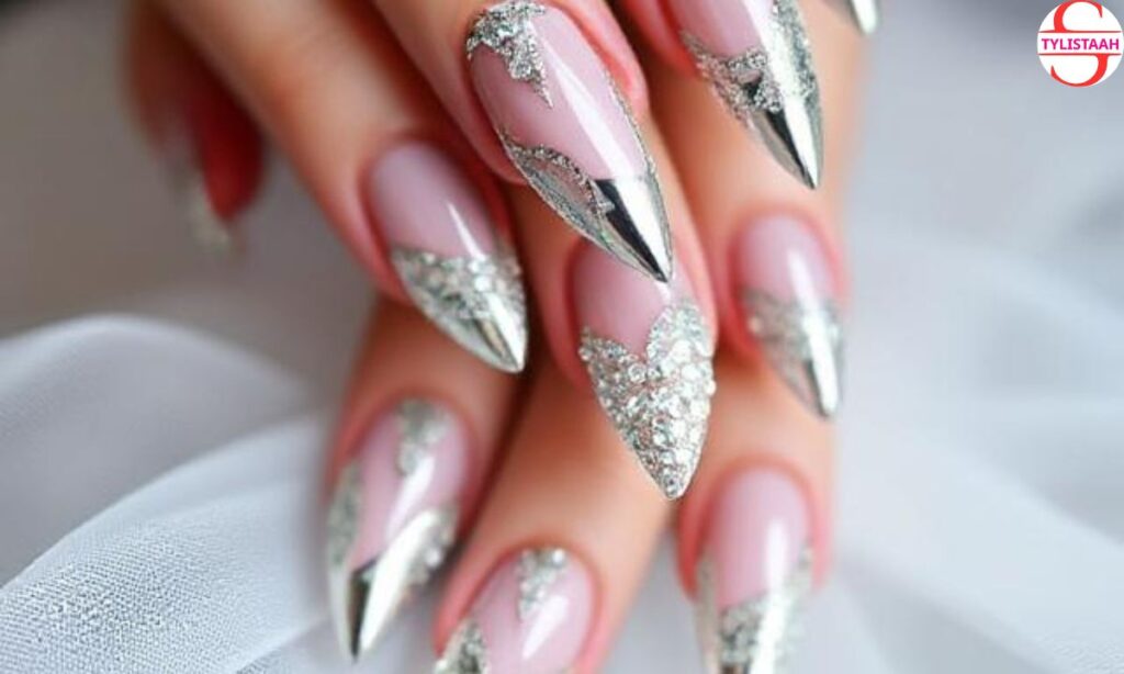 chrome-wedding-nails-for-the-brid
