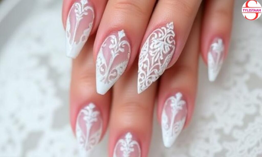 classy-intricate-white-bridal-nails