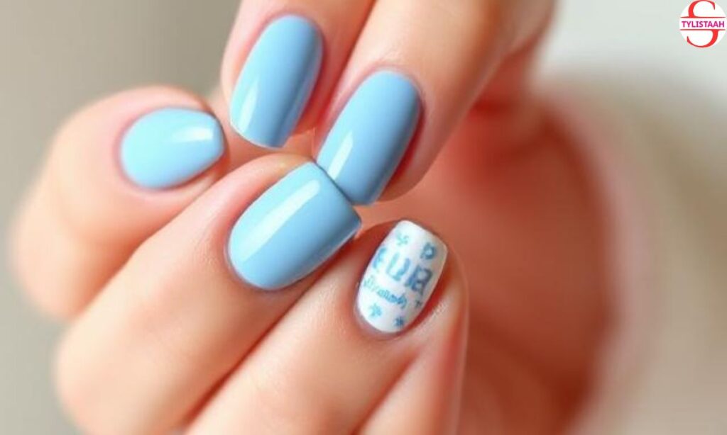 cute-baby-blue-nail-design