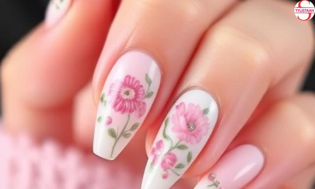 cute-nails-with-flower-design