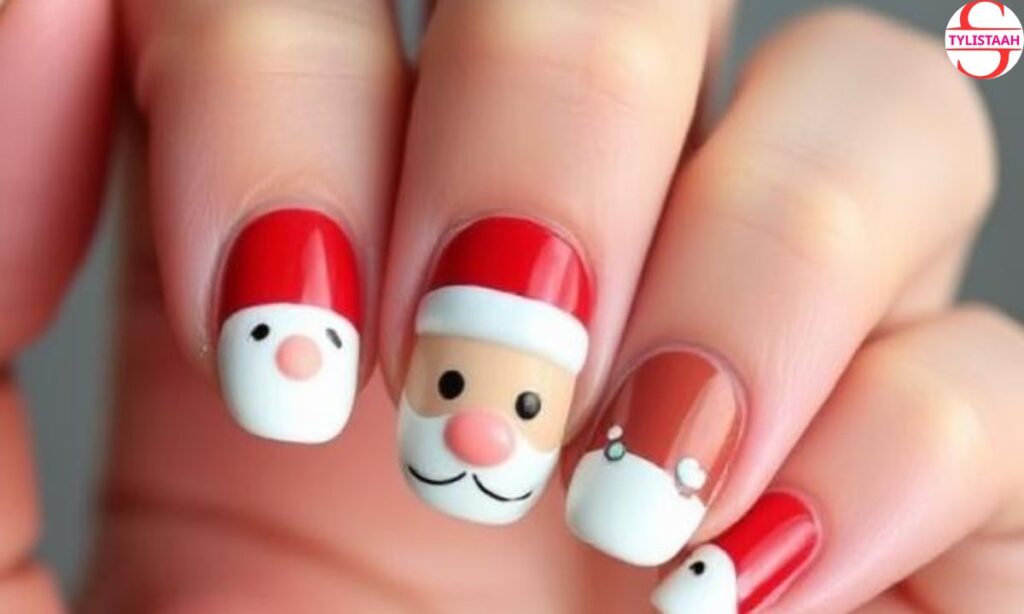 cute-santa-claus-christmas-nails