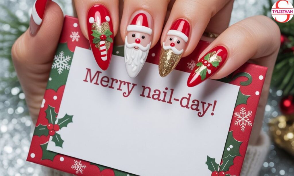 cute-santa-holiday-stiletto-nails