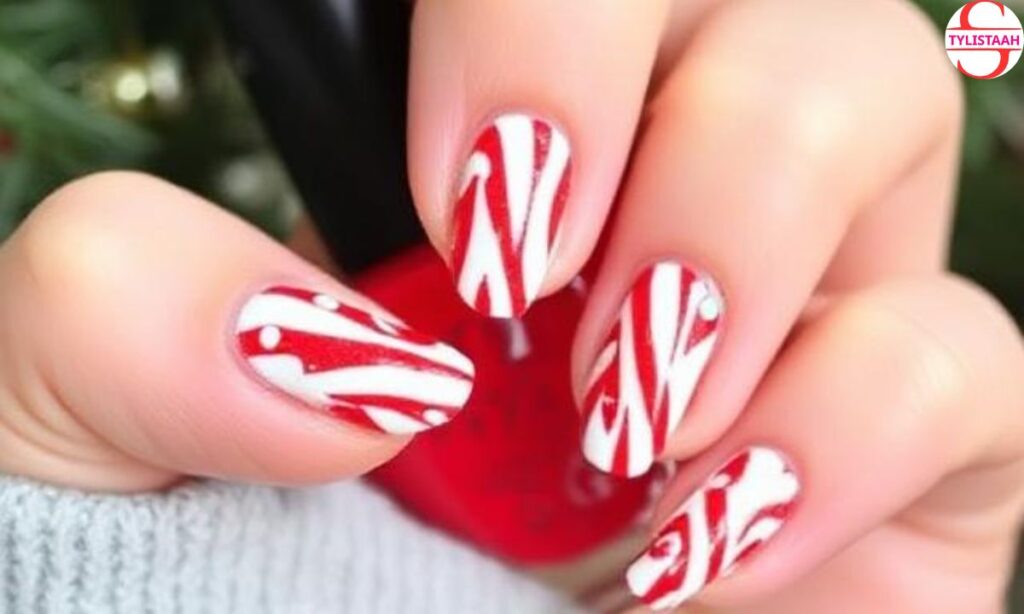 30 Red & White Christmas Nails to Love