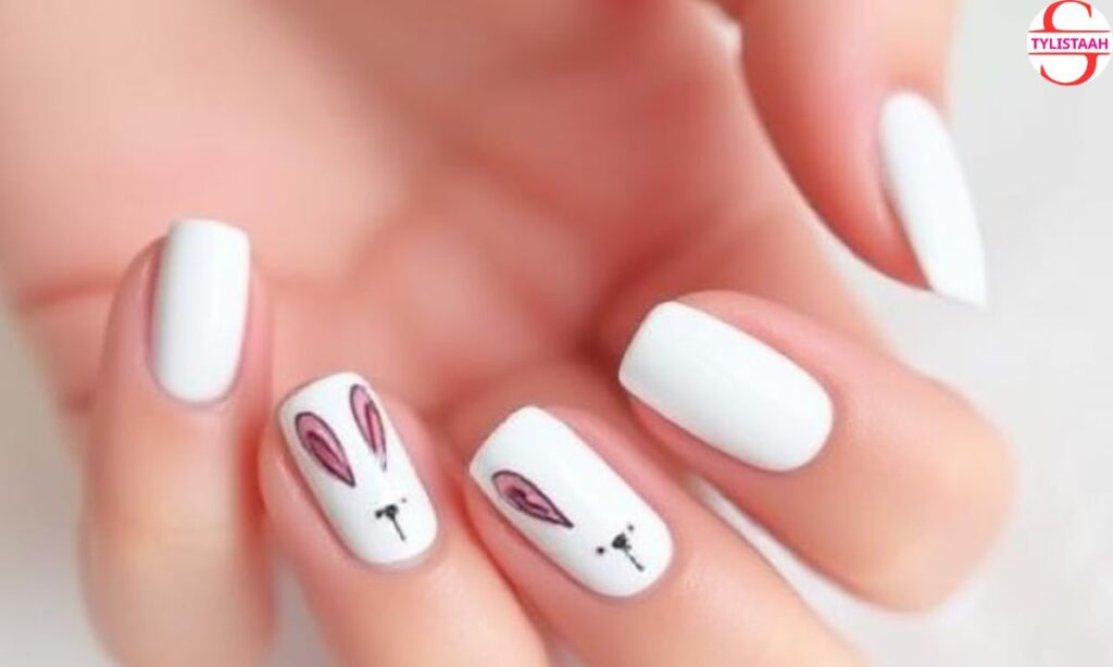 elegant-white-bunny-nail-art