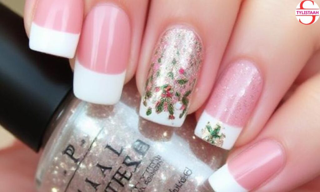 french-manicure-holiday-nails