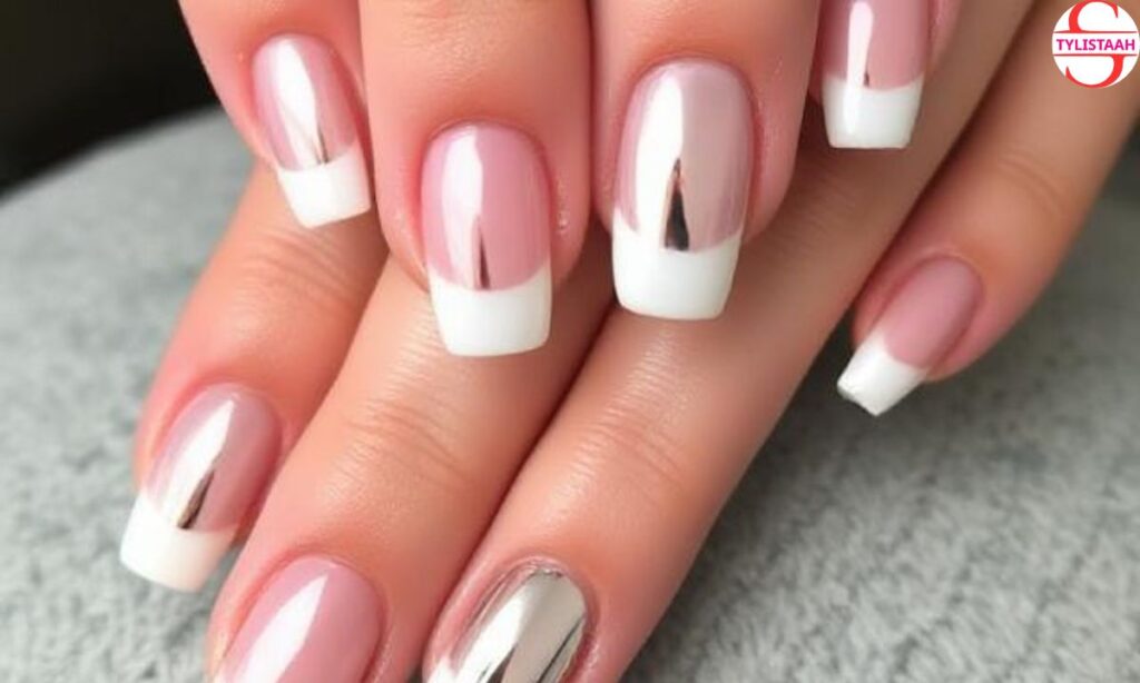 french-tip-mirror-nails