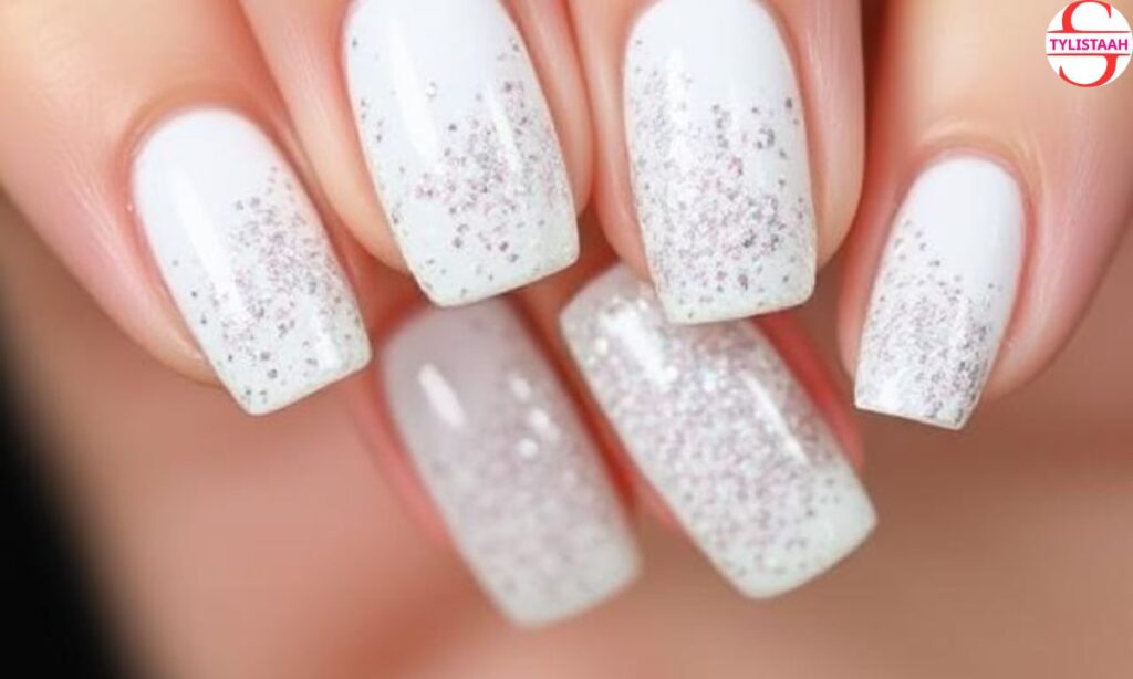glitter-milky-white-nail-art