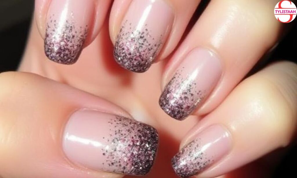 glitter-tips-and-cuticle-nail-design