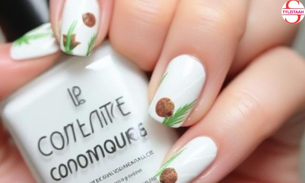 glossy-coconut-milk-nail-art