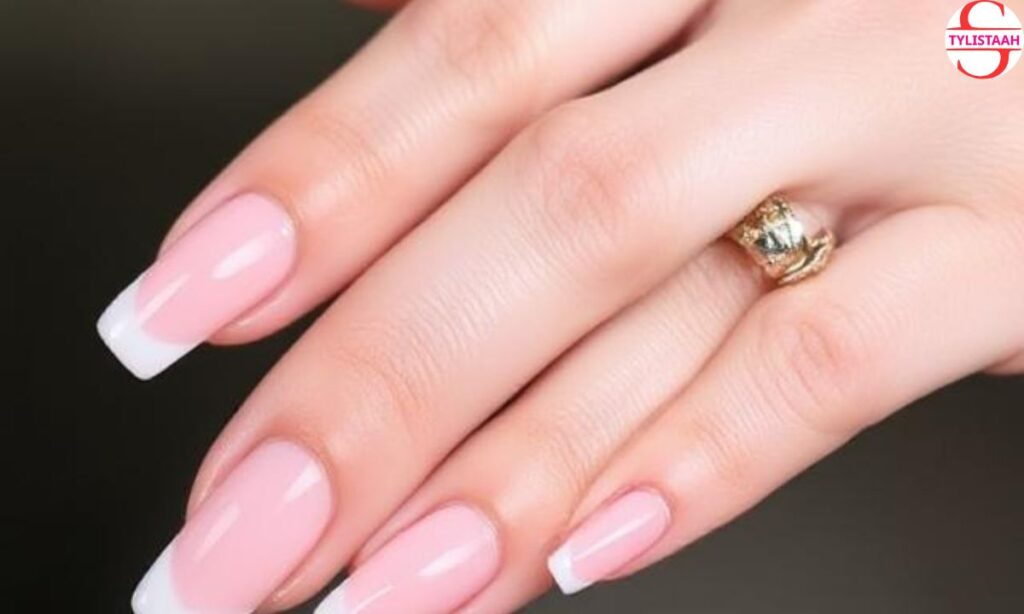 glossy-square-french-tips