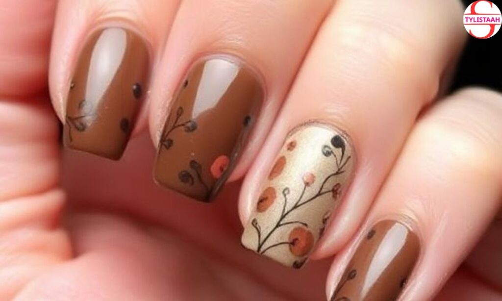 gorgeous-brown-whimsical-nail-art