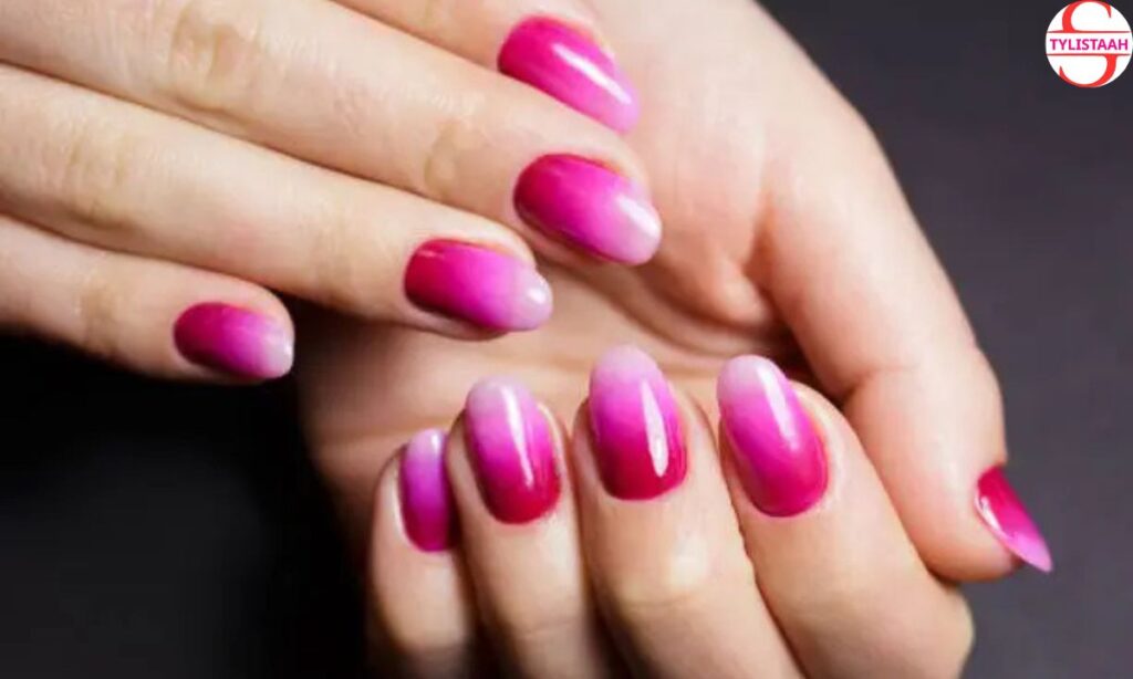 gradient-pink-nail-design