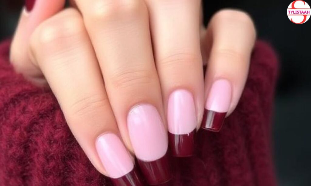 mahogany-french-manicure