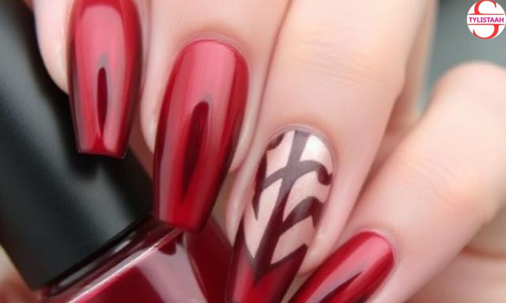 mahogany-nail-design