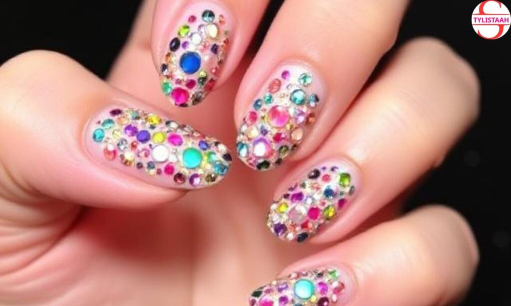multi-colored-rhinestones-new-years-nails