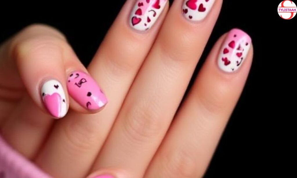 nail-art-with-heart-design