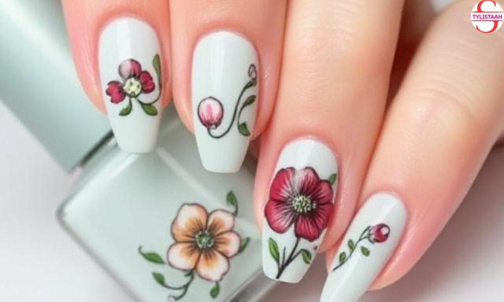 nails-with-flower-design