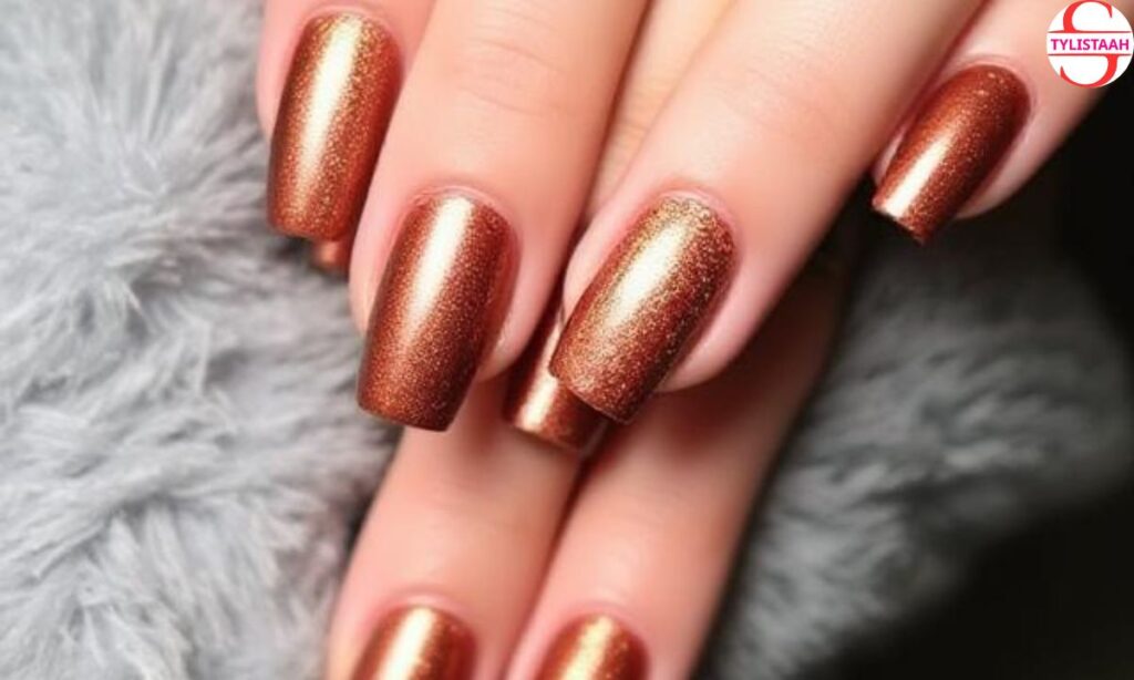 ombre-bronze-foil-new-years-nails