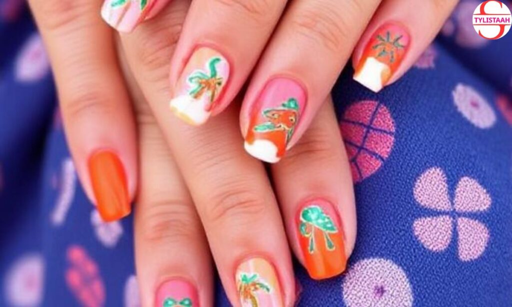 orange-beach-girl-nails