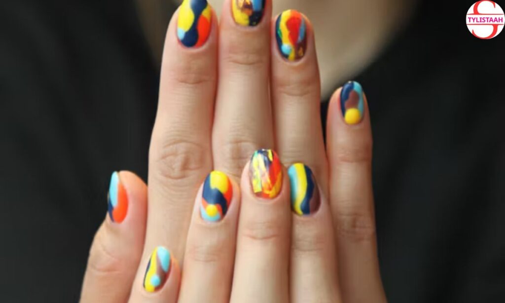 pastel-rainbow-chrome-nails