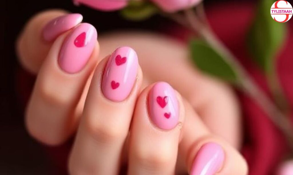 pink-almond-shaped-valentines-day-nails