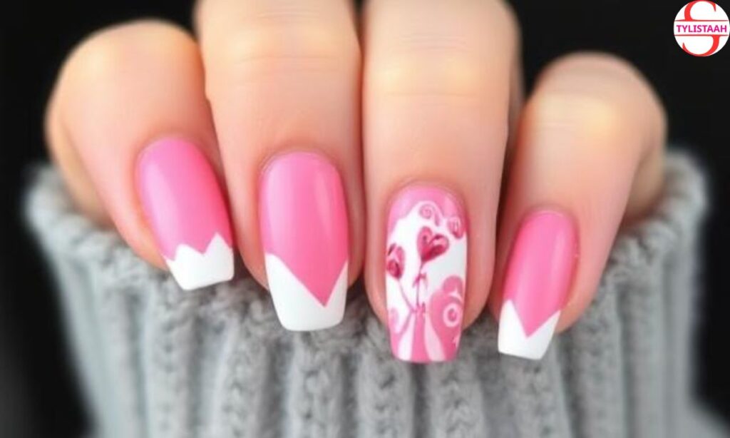 pink-and-white-nail-art
