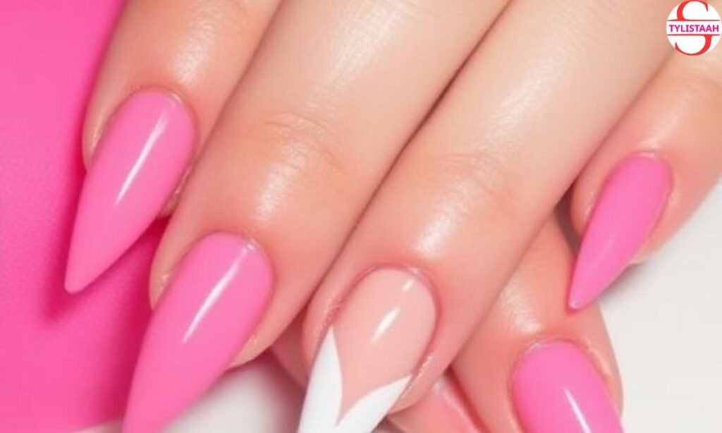 pink-and-white-stiletto-nail-art