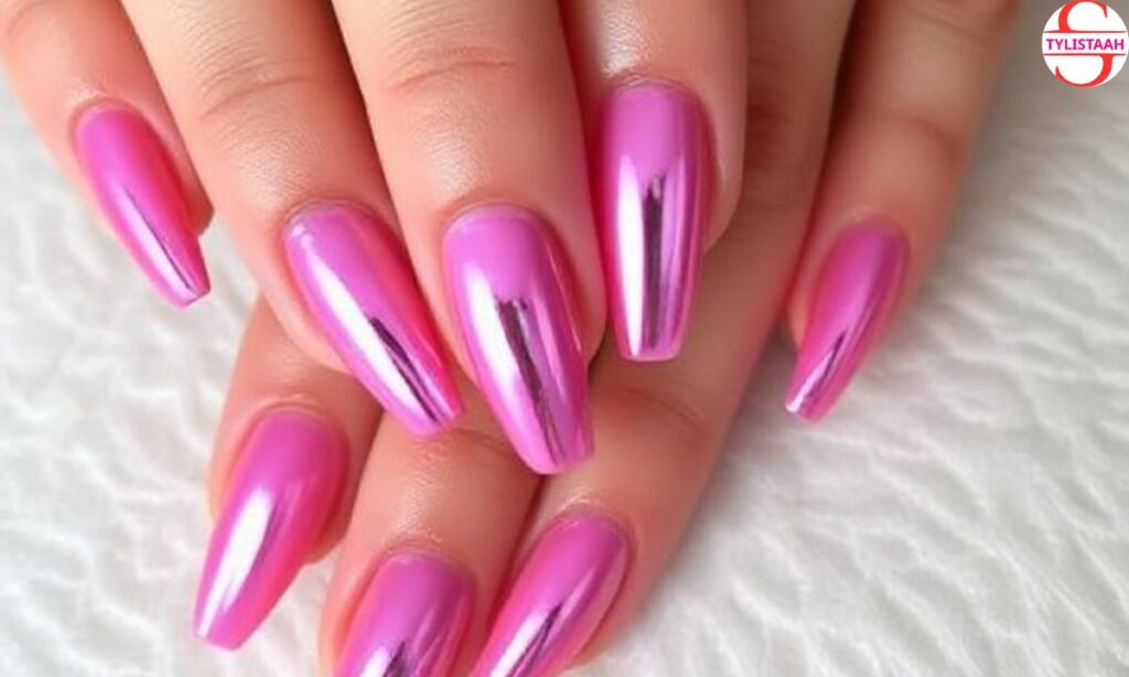 pink-chrome-ombre-nails